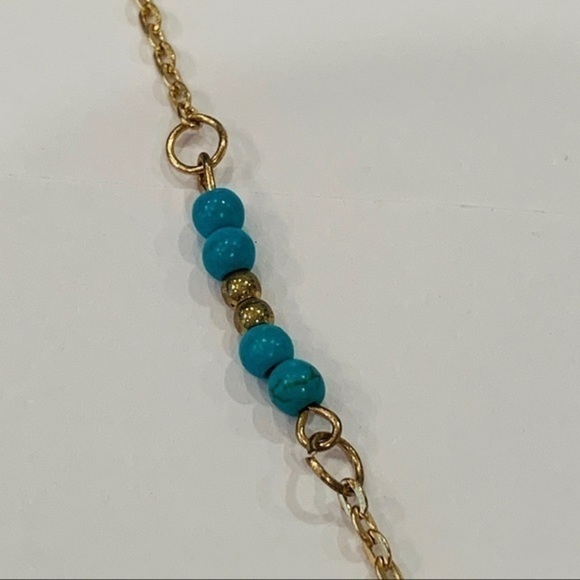 💐5/25 southwestern long Y drop gold tone necklace - Picture 5 of 7